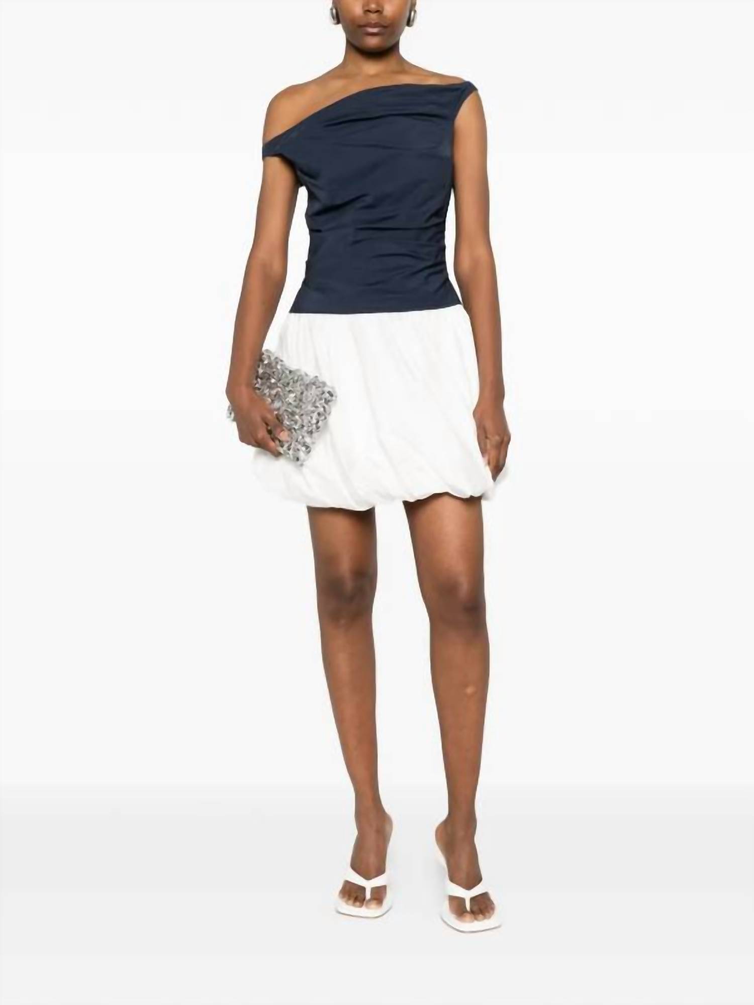 New Simkhai Salina Bubble Mini Dress In Midnight Multi